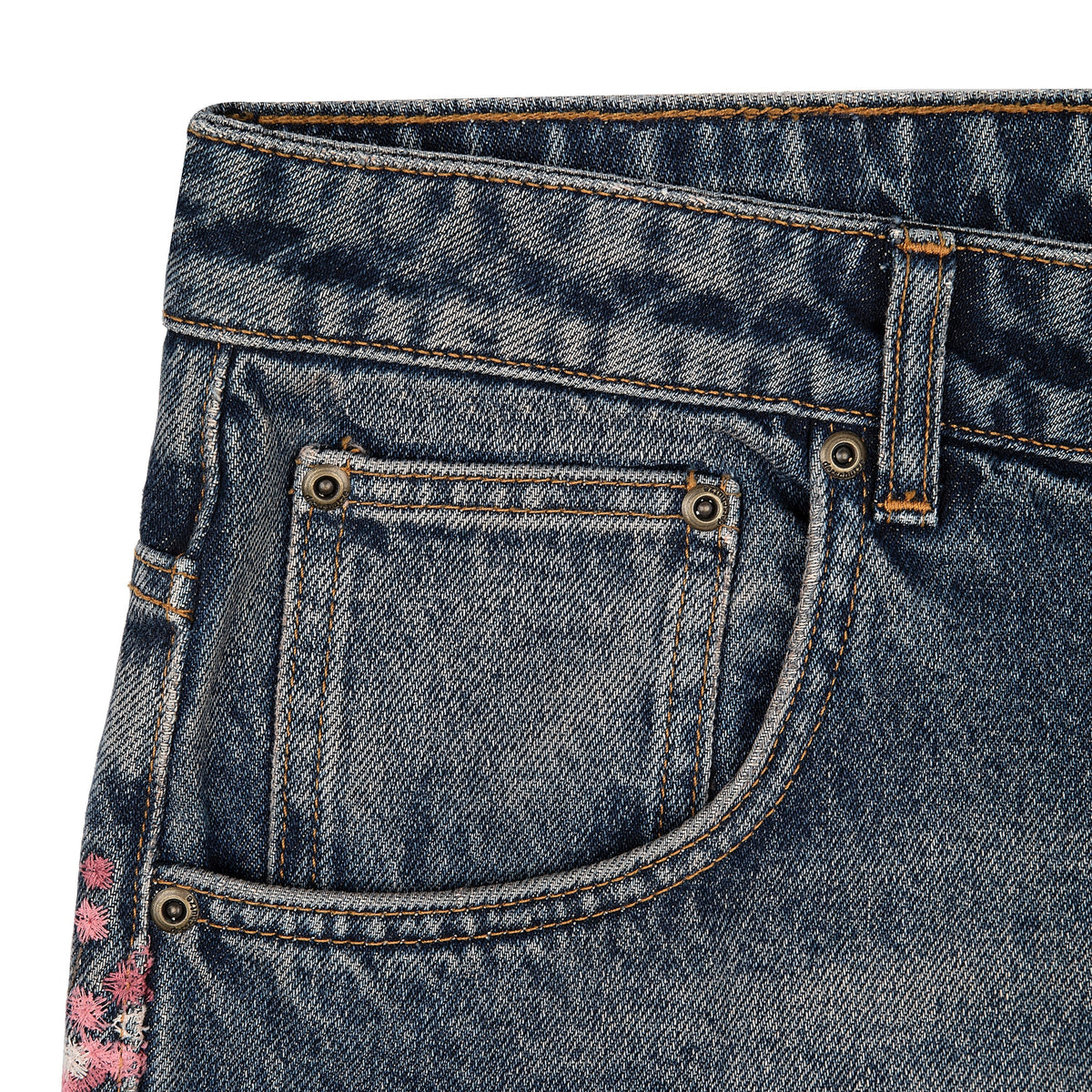 Derschutze "blossom v2" patchwork washed Denim