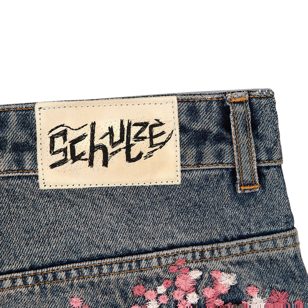 Derschutze "blossom v2" patchwork washed Denim