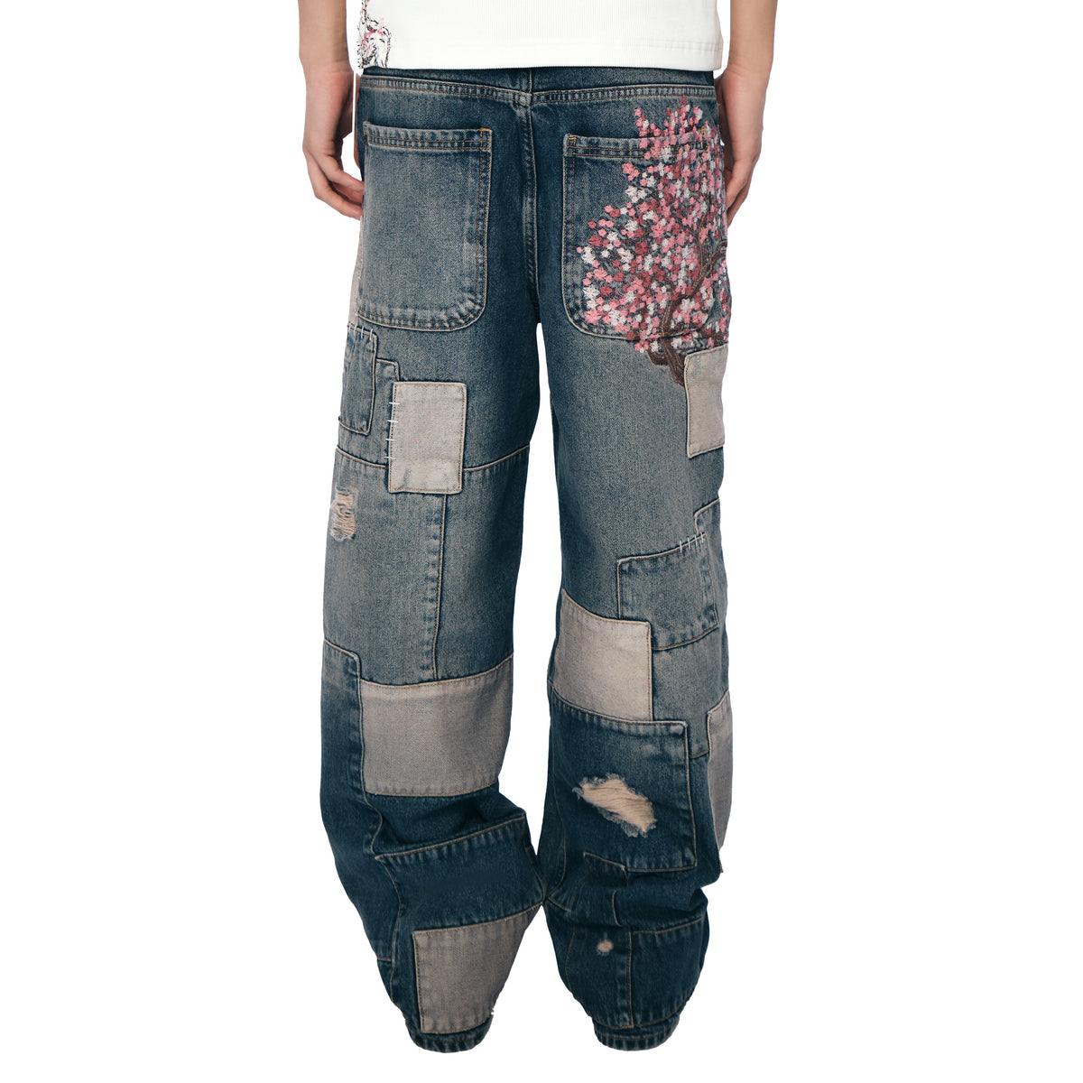 Derschutze "blossom v2" patchwork washed Denim