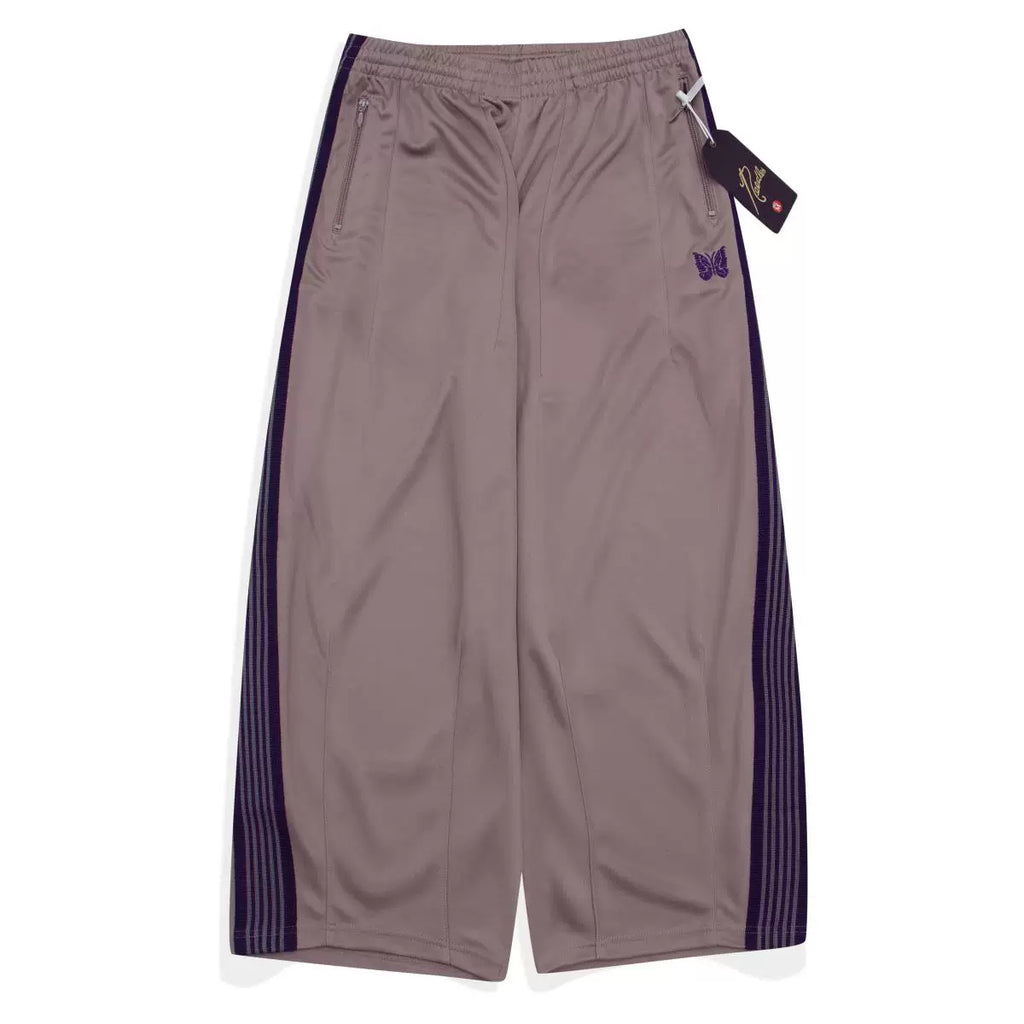Needles Butterfly Embroidered Side Stripe Wide Leg Track Pants Mauve
