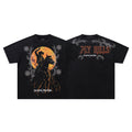 SUPPLY Ply Hills Western Cowboy Black Washed Oversized Graphic T‑Shirt